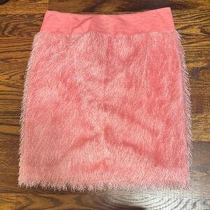 W by Worth Pink Textured Mini Skirt